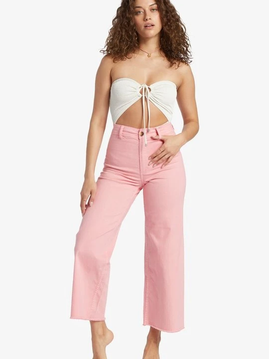 Zdjęcie produktu Jeansy Dzwony Billabong różowy