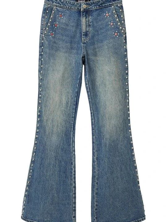 Zdjęcie produktu Jeansy Dzwony Desigual niebieski