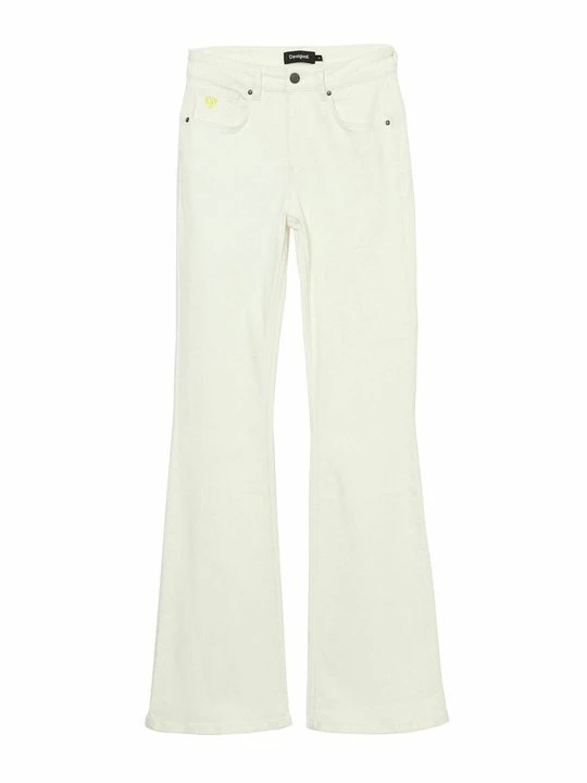 Zdjęcie produktu Jeansy Dzwony Desigual biały