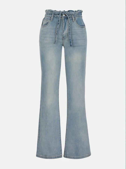 Zdjęcie produktu Jeansy Dzwony Even&Odd Tall By Zalando niebieski denim