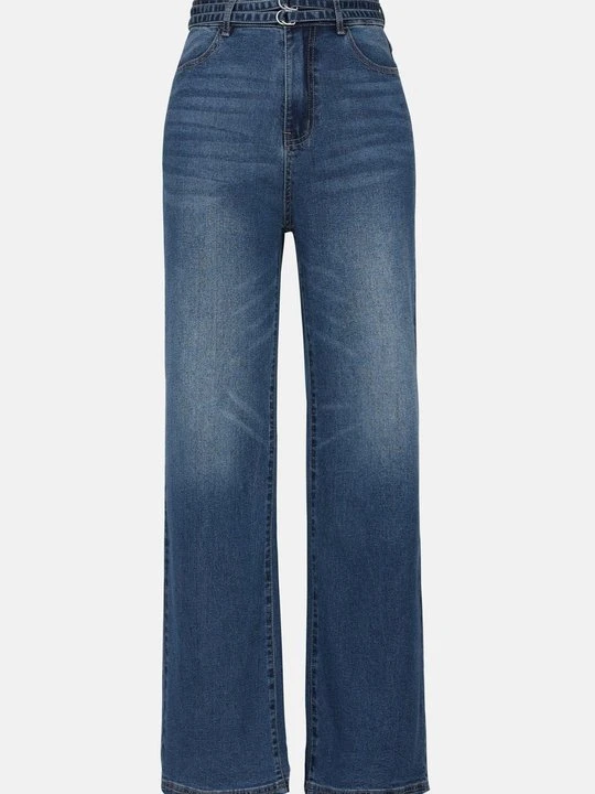 Zdjęcie produktu Jeansy Dzwony Even&Odd Tall By Zalando niebieski denim