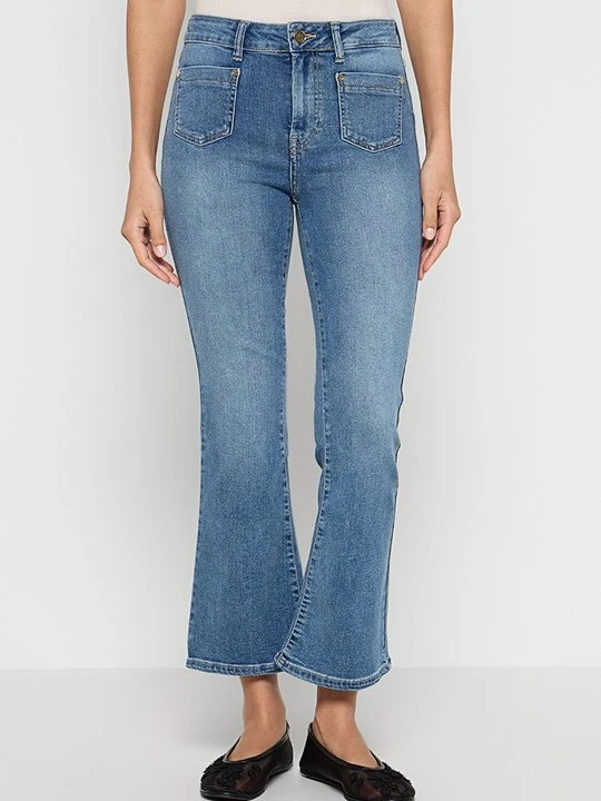 Zdjęcie produktu Jeansy Dzwony Gaudi niebieski denim