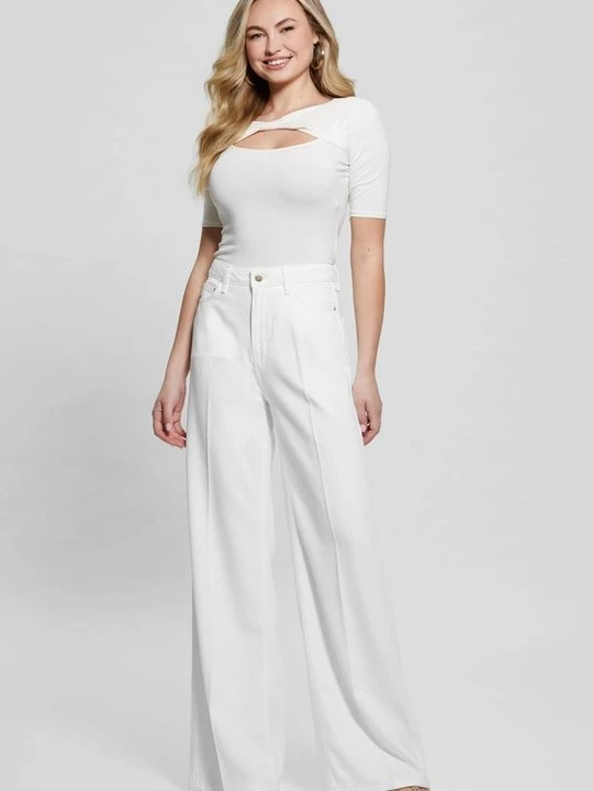 Zdjęcie produktu Jeansy Dzwony Guess biały
