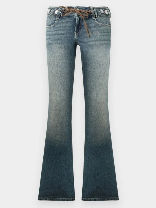 Zdjęcie produktu Jeansy Dzwony Hollister Co. niebieski denim