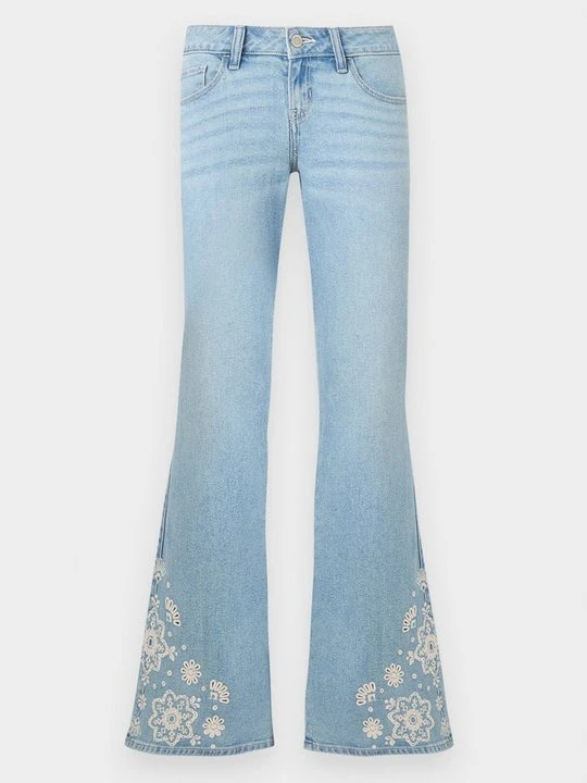 Zdjęcie produktu Jeansy Dzwony Hollister Co. jasnoniebieski denim