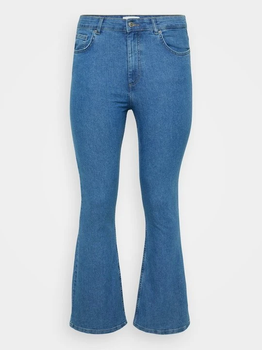 Zdjęcie produktu Jeansy Dzwony ONLY Carmakoma niebieski denim