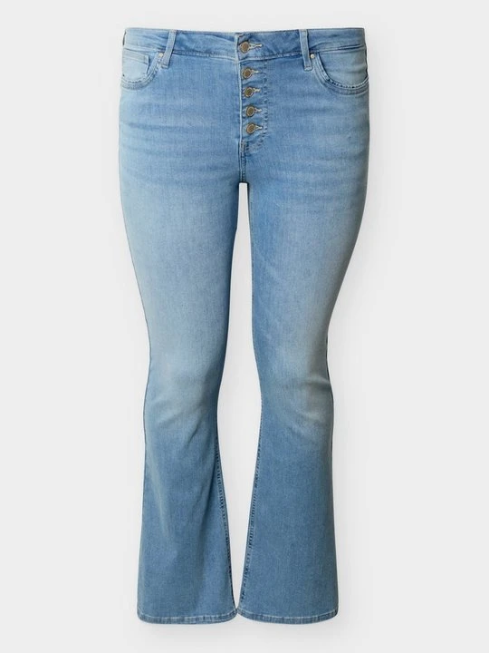 Zdjęcie produktu Jeansy Dzwony ONLY Carmakoma jasnoniebieski denim