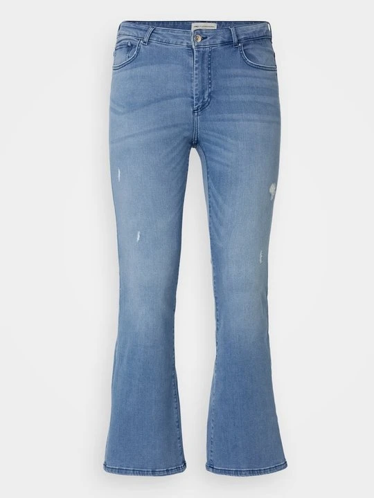 Zdjęcie produktu Jeansy Dzwony ONLY Carmakoma jasnoniebieski denim