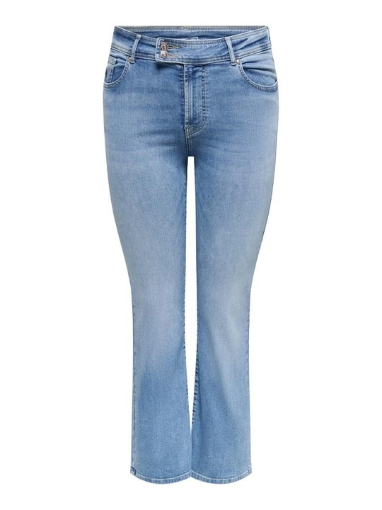 Zdjęcie produktu Jeansy Dzwony ONLY Carmakoma jasnoniebieski denim