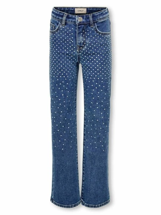 Zdjęcie produktu Jeansy Dzwony ONLY GIRLS niebieski denim