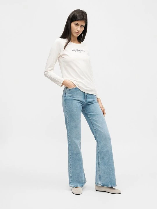 Zdjęcie produktu Jeansy dzwony Pepe Jeans jasnoniebieski denim