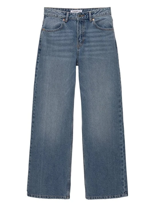Zdjęcie produktu Jeansy Dzwony PULL&BEAR niebieski