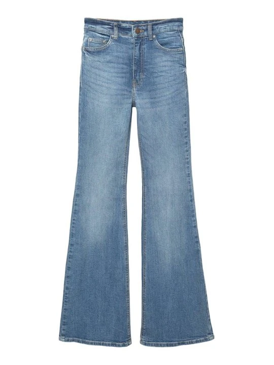 Zdjęcie produktu Jeansy Dzwony PULL&BEAR niebieski denim