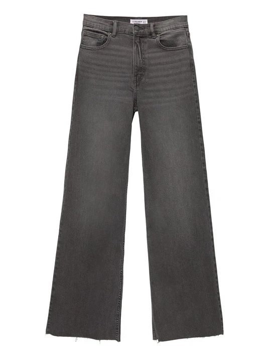 Zdjęcie produktu Jeansy Dzwony PULL&BEAR szary