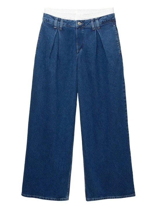 Zdjęcie produktu Jeansy Dzwony PULL&BEAR granatowy