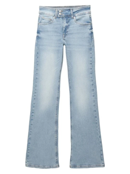 Zdjęcie produktu Jeansy Dzwony PULL&BEAR jasnoniebieski denim