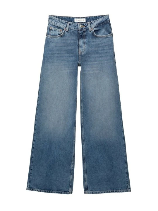 Zdjęcie produktu Jeansy Dzwony PULL&BEAR niebieski denim