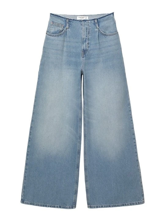 Zdjęcie produktu Jeansy Dzwony PULL&BEAR niebieski denim