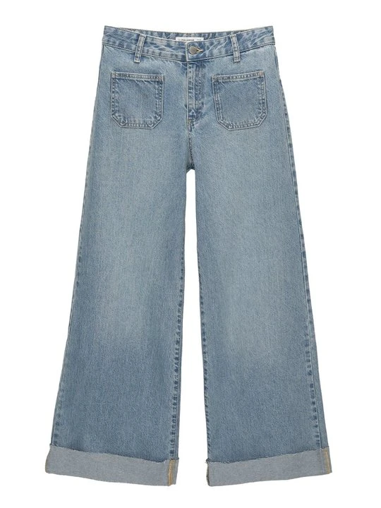 Zdjęcie produktu Jeansy Dzwony PULL&BEAR niebieski denim