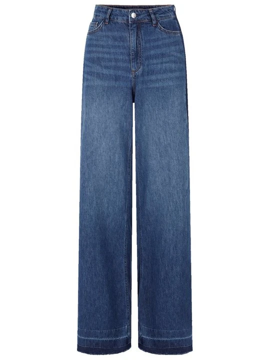 Zdjęcie produktu Jeansy Dzwony Rich & Royal niebieski denim