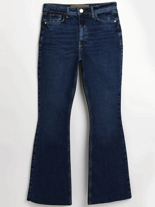 Zdjęcie produktu Jeansy Dzwony River Island niebieski denim