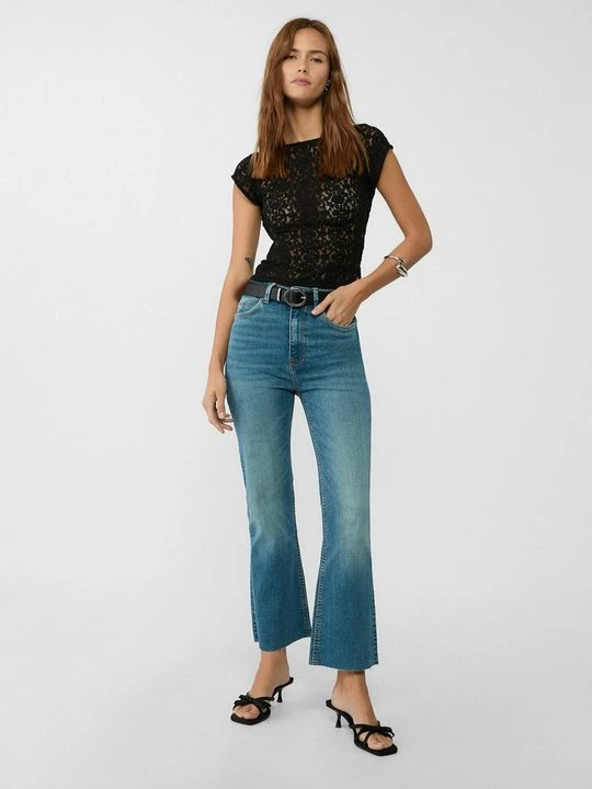 Zdjęcie produktu Jeansy Dzwony Stradivarius błękit królewski