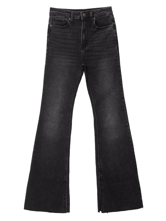 Zdjęcie produktu Jeansy Dzwony Stradivarius ciemnoszary