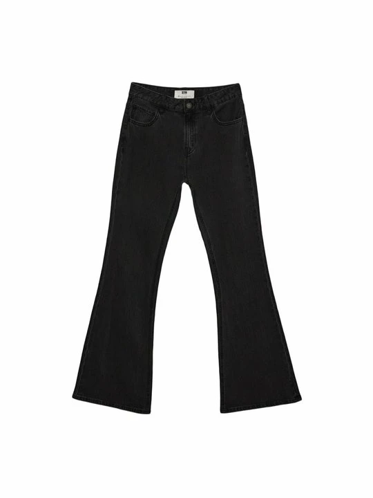 Zdjęcie produktu Jeansy Dzwony Stradivarius ciemnoszary