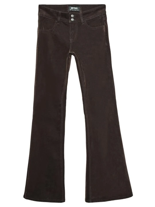 Zdjęcie produktu Jeansy Dzwony Stradivarius ciemnobrązowy