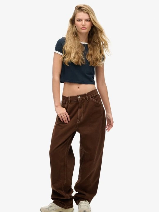 Zdjęcie produktu Jeansy Dzwony Superdry brązowy