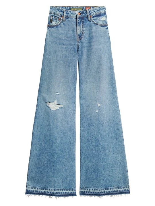 Zdjęcie produktu Jeansy Dzwony Superdry niebieski