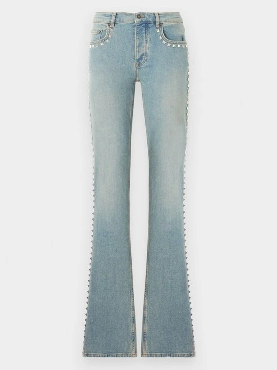 Zdjęcie produktu Jeansy Dzwony The Kooples jasnoniebieski denim