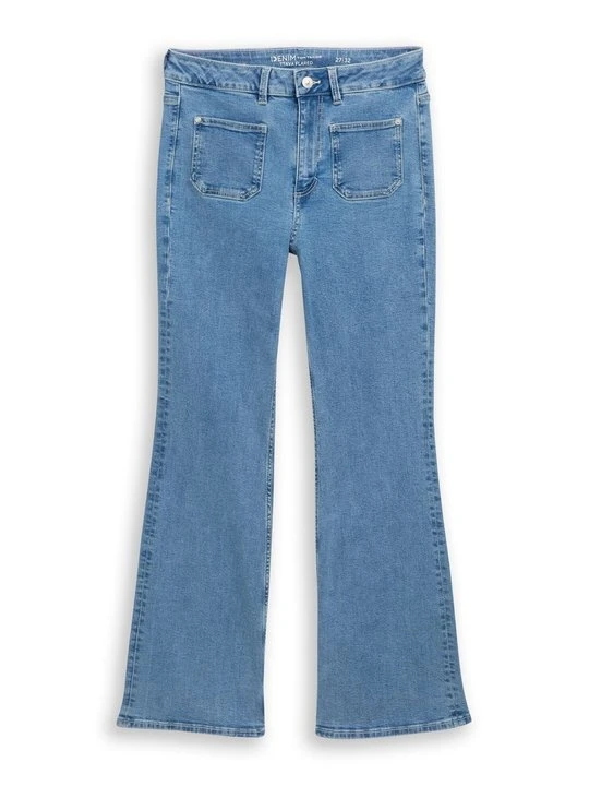 Zdjęcie produktu Jeansy Dzwony Tom Tailor niebieski denim