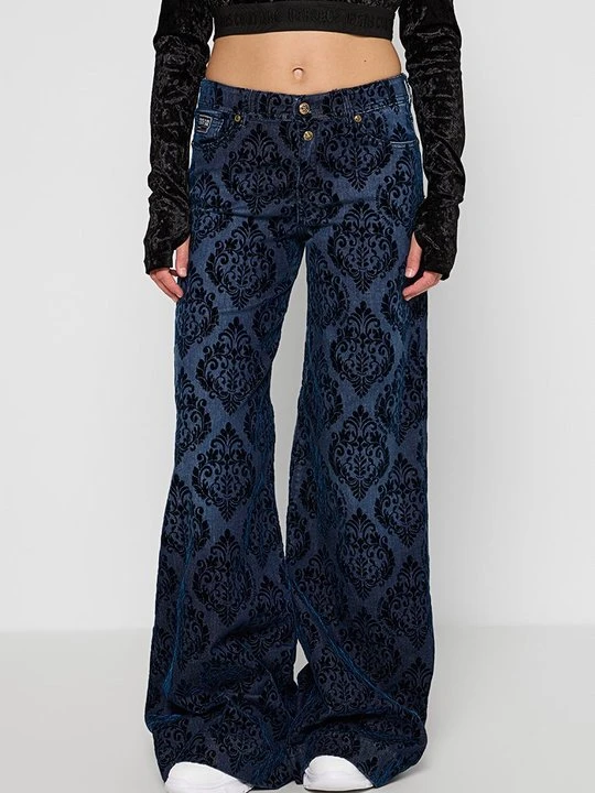 Zdjęcie produktu Jeansy Dzwony Versace Jeans Couture niebieski