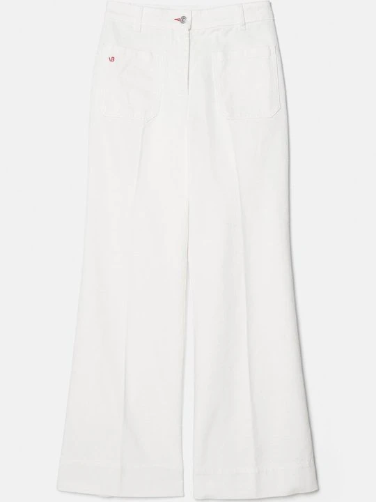 Zdjęcie produktu Jeansy Dzwony Victoria Beckham mleczny