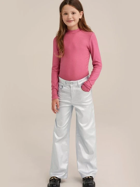 Zdjęcie produktu Jeansy Dzwony WE Fashion srebrny