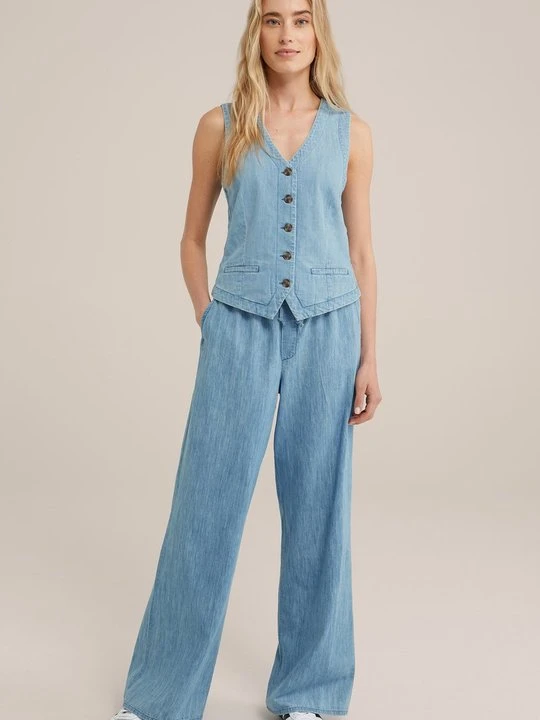 Zdjęcie produktu Jeansy Dzwony WE Fashion jasnoniebieski