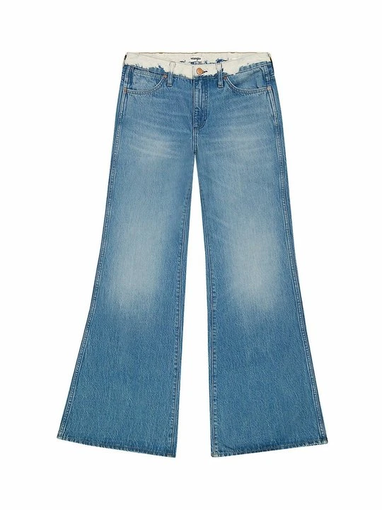 Zdjęcie produktu Jeansy Dzwony Wrangler niebieski denim