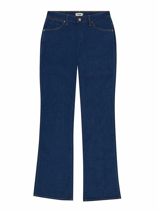 Zdjęcie produktu Jeansy Dzwony Wrangler niebieski denim
