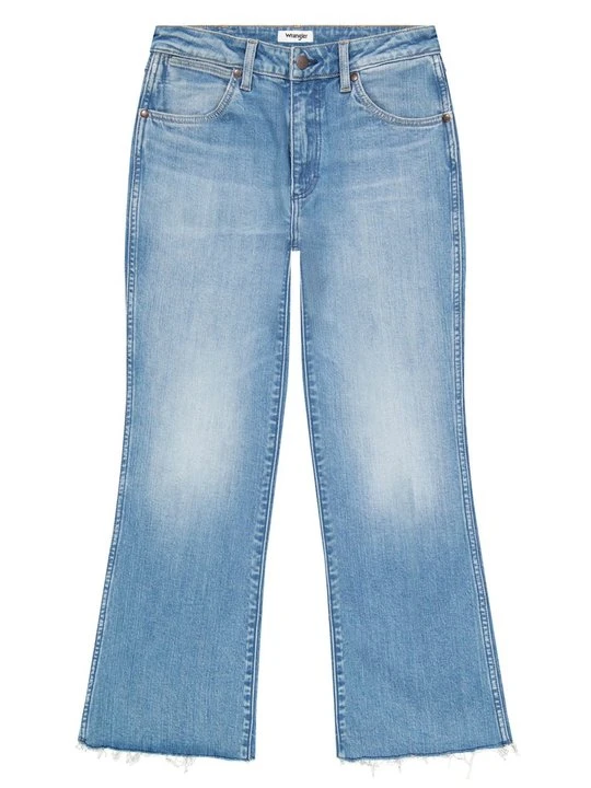 Zdjęcie produktu Jeansy Dzwony Wrangler niebieski denim