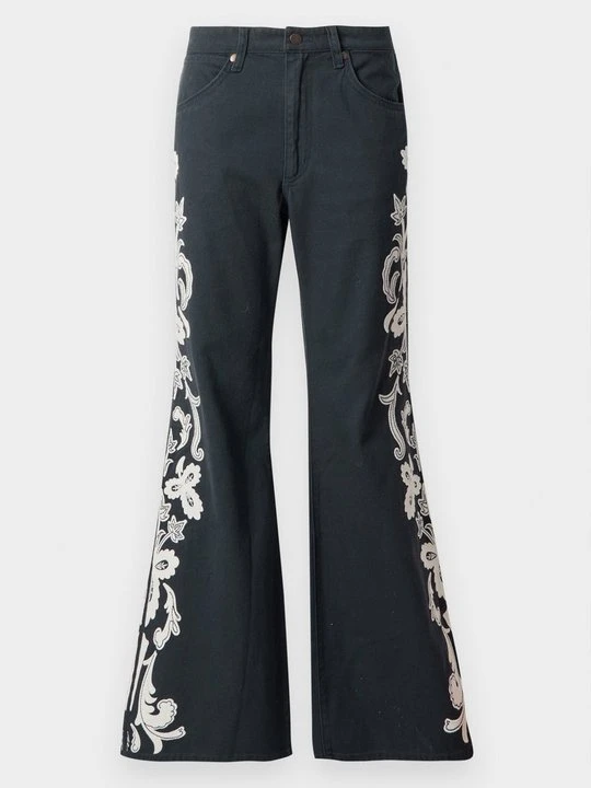 Zdjęcie produktu Jeansy Dzwony Wrangler ciemnoniebieski