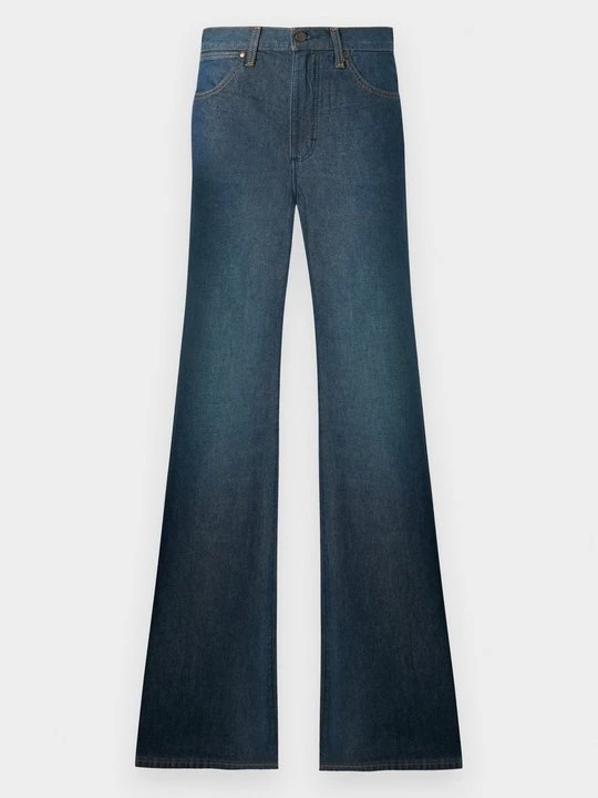 Zdjęcie produktu Jeansy Dzwony Wrangler ciemnoniebieski