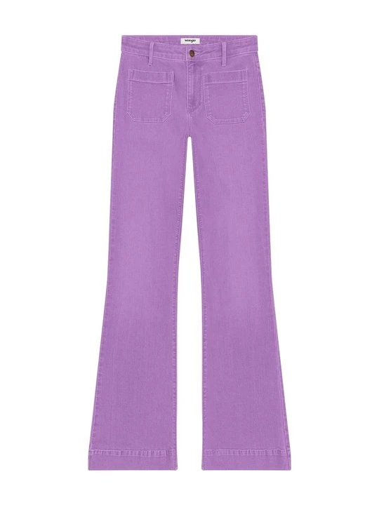 Zdjęcie produktu Jeansy Dzwony Wrangler fioletowy