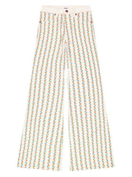 Zdjęcie produktu Jeansy Dzwony Wrangler kolorowy denim