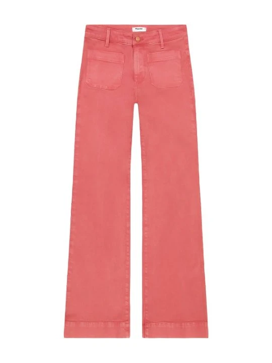 Zdjęcie produktu Jeansy dzwony Wrangler koralowy