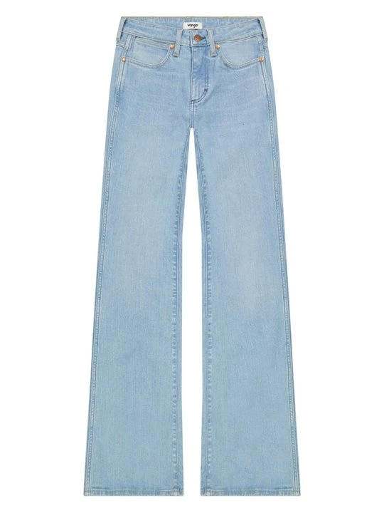 Zdjęcie produktu Jeansy Dzwony Wrangler niebieski denim