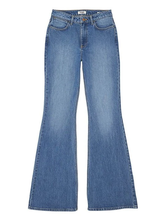 Zdjęcie produktu Jeansy Dzwony Wrangler niebieski denim