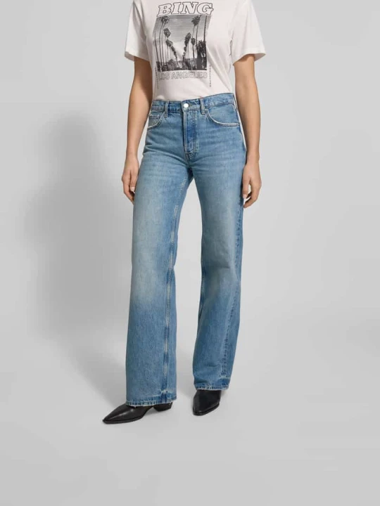 Zdjęcie produktu Jeansy krój loose fit w 5 kieszeni Anine Bing Jeansowy niebieski