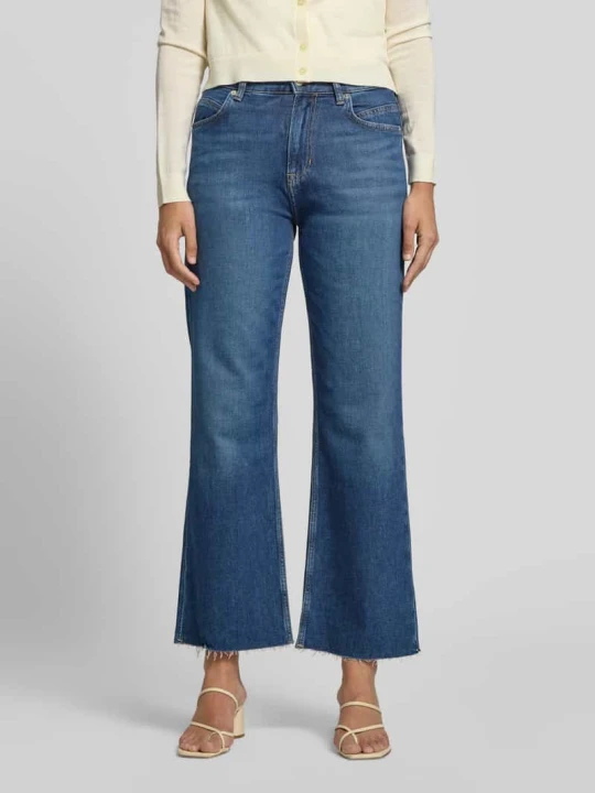 Zdjęcie produktu Jeansy krój regular fit bootcut z mieszanka bawełny model 'C_ANGELA MR' Boss Ciemnoniebieski