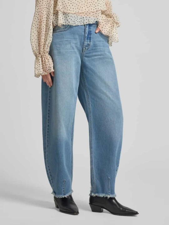 Zdjęcie produktu Jeansy Krój wide fit w 5 kieszeni Model 'Lucy' My Essential Wardrobe Niebieski